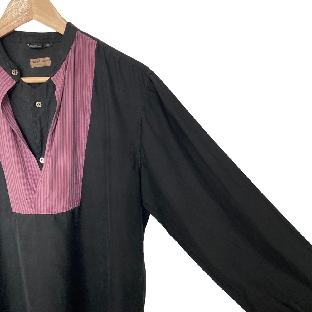 Vintage Pinky & Dianne 100% Silk Long Sleeve Tunic Top XS - Picture 5 of 9